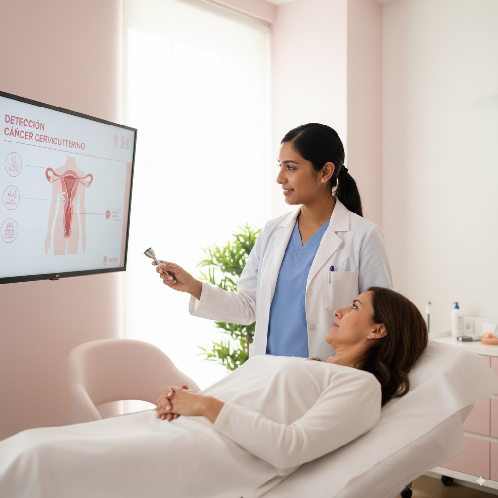 La Dra. Cruz Ramos atiende a sus pacientes